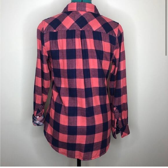Rails Kendra check plaid button up shirt in red and blue - Picture 4 of 7